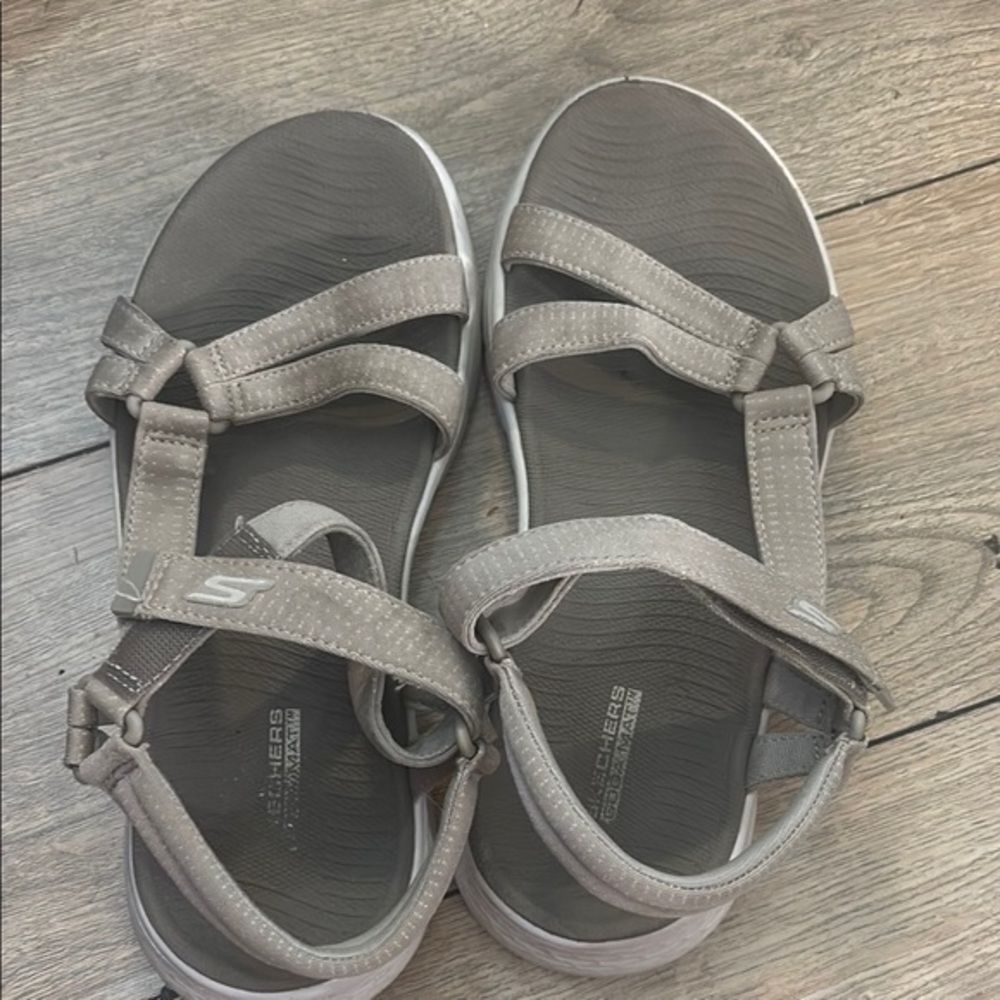 Skechers Gray Sandals for Women